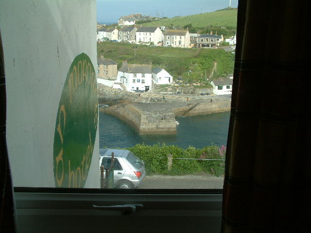 View from one of the back rooms at An Mordros, Porthleven. 1 June 2003.